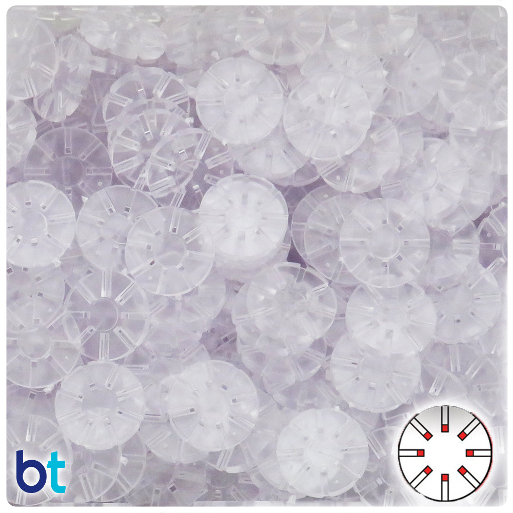 Crystal Transparent 14mm 8 Hole Hub (25pcs)