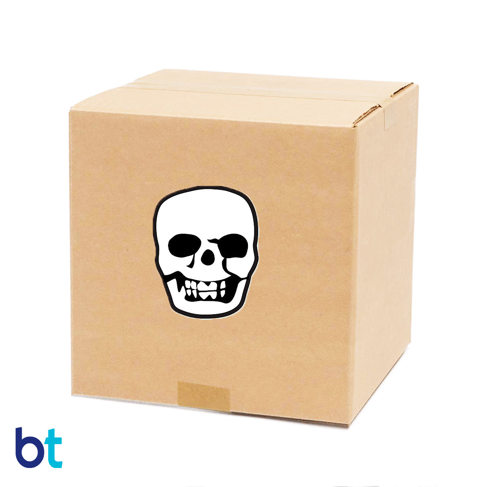 Wholesale Case 11mm Skull Pony Beads - Glow