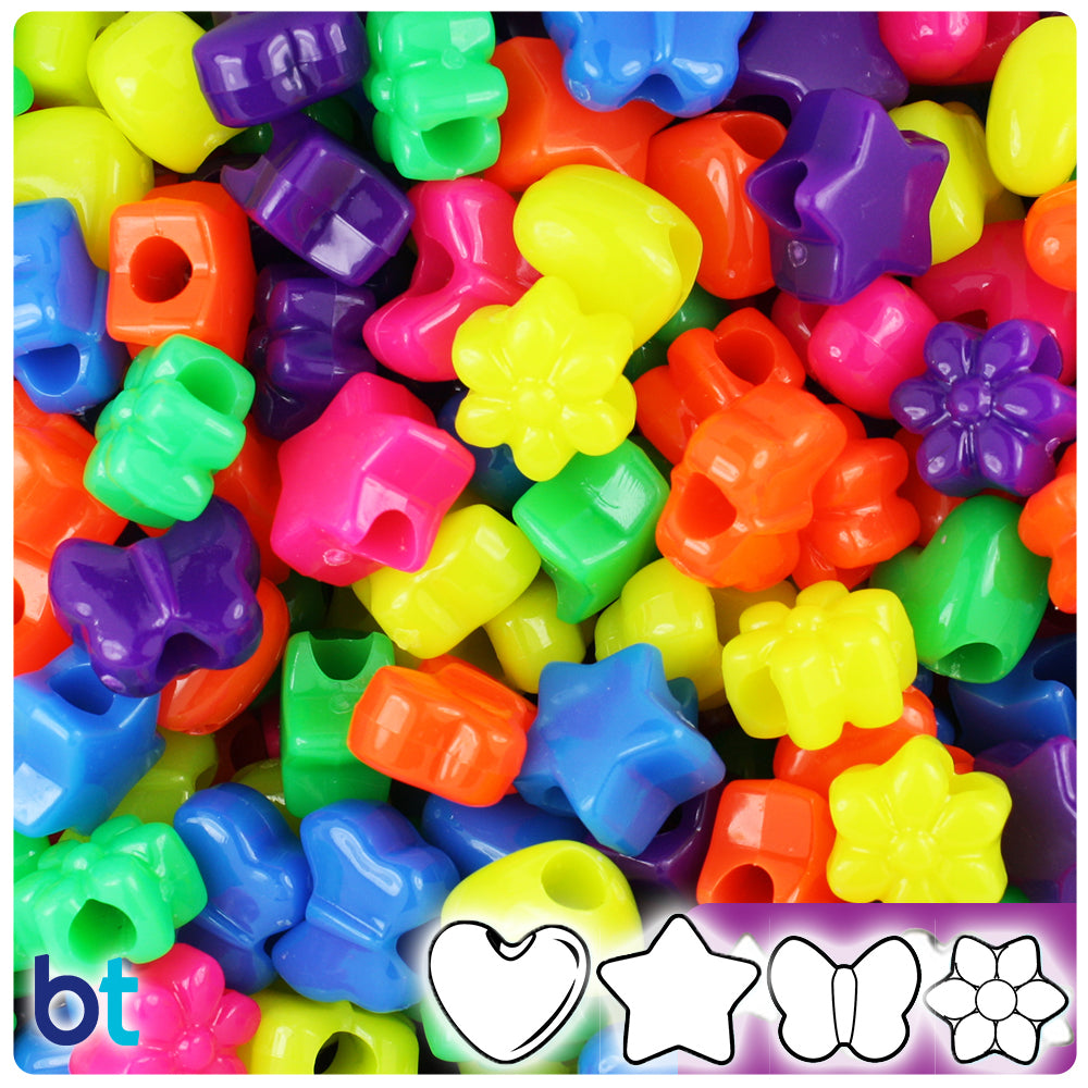 Wholesale Case Small Shape Mix Pony Beads