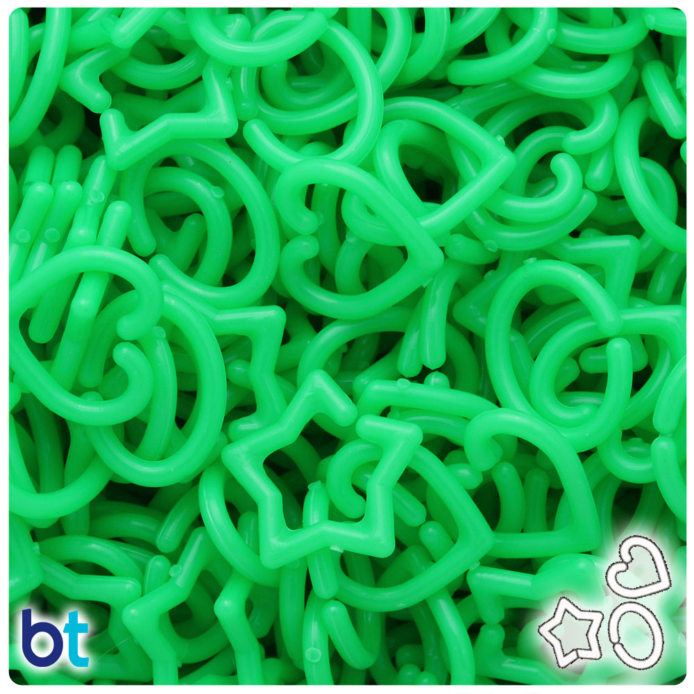 Grasshopper Neon Bright Assorted Plastic Open Links (3oz)