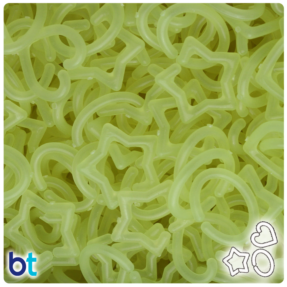Yellow Glow Assorted Plastic Open Links (3oz)