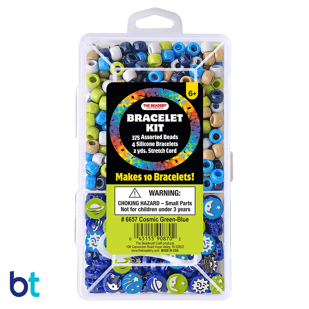 Cosmic Green-Blue Bracelet Kit Bead Box