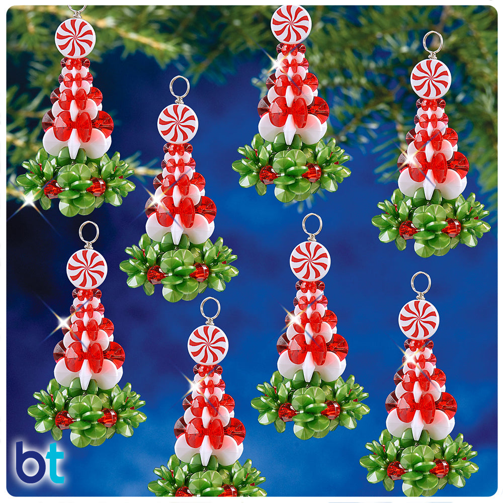 Peppermint Trees Holiday Ornament Kit