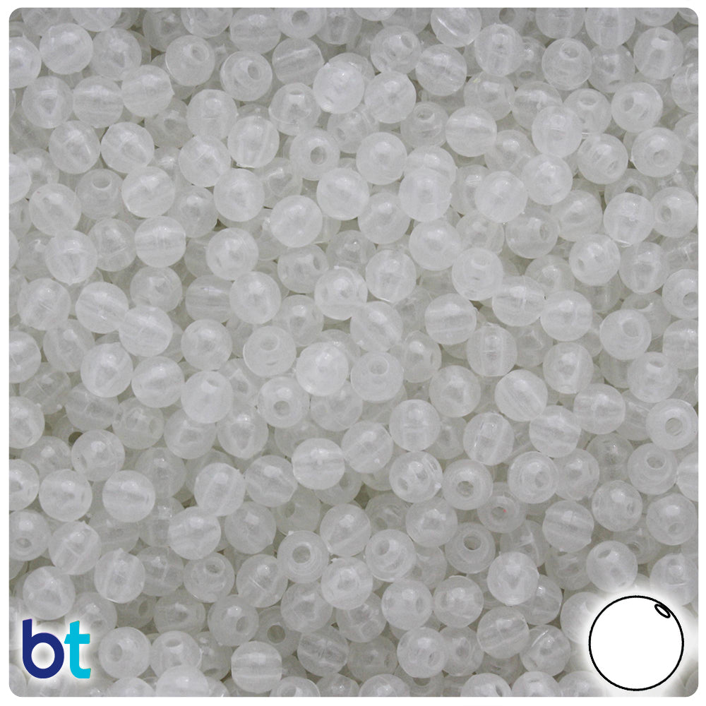 Night Glow-in-the-Dark 5mm Round Plastic Beads (700pcs)