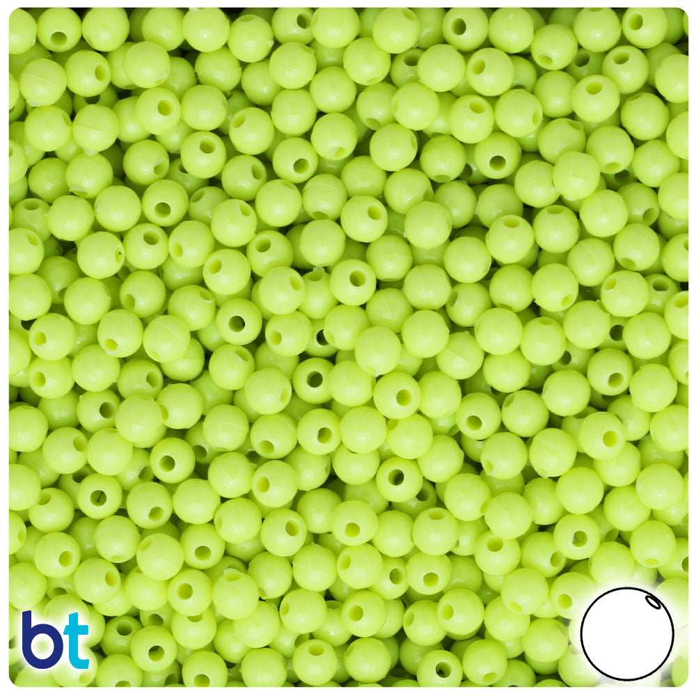 Wholesale Case 5mm Round Plastic Beads - Opaque