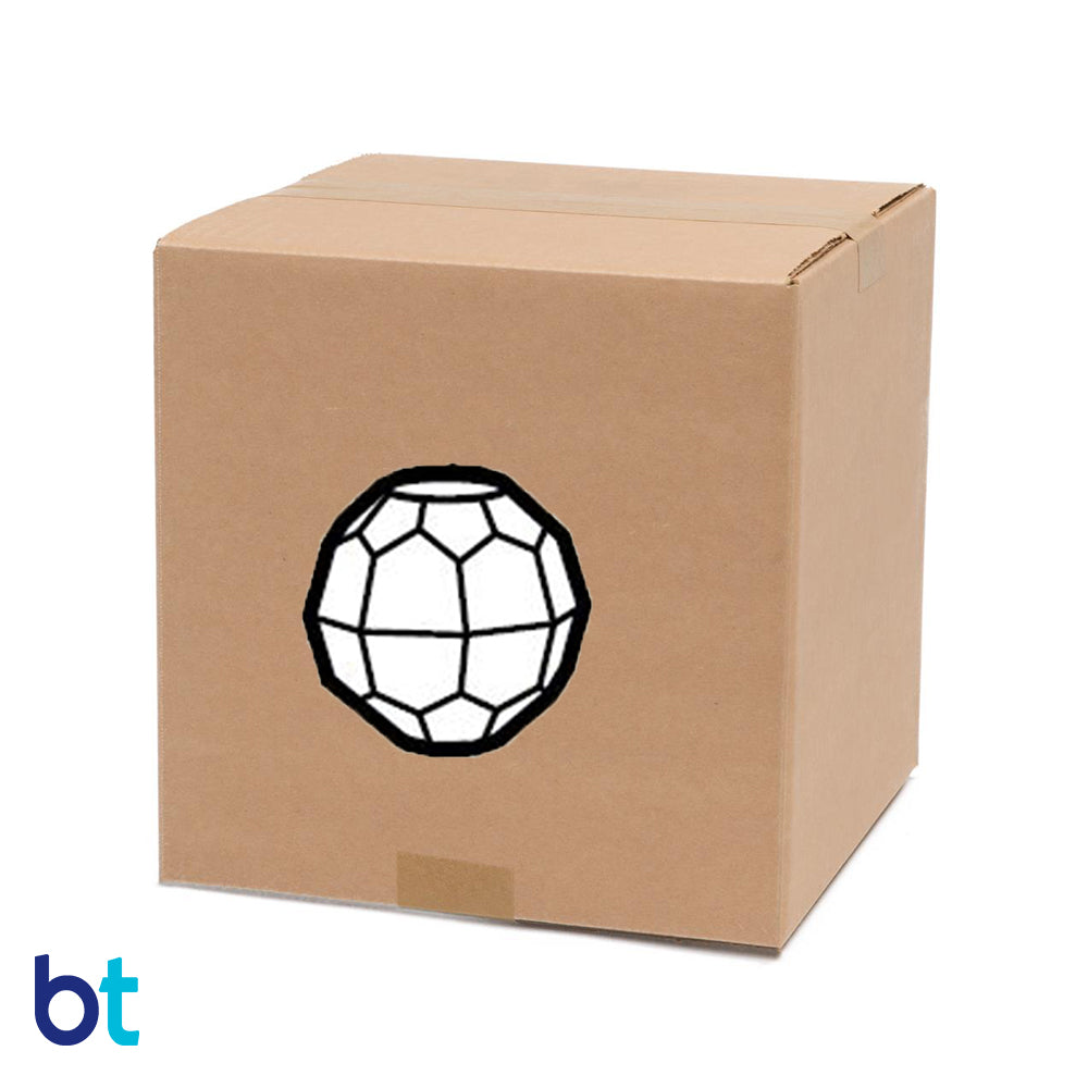 Wholesale Case 10mm Faceted Round Plastic Beads - Transparent