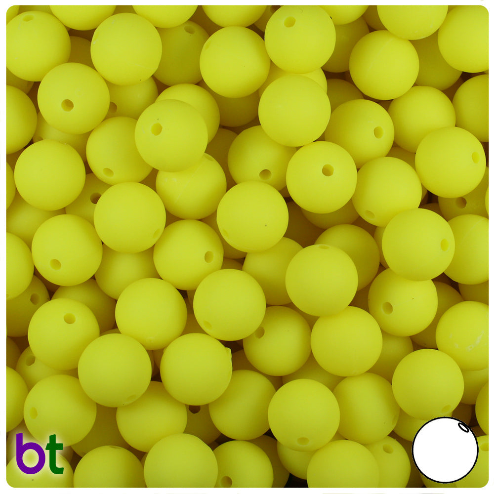 Wholesale Case 10mm Round Plastic Beads - Matte