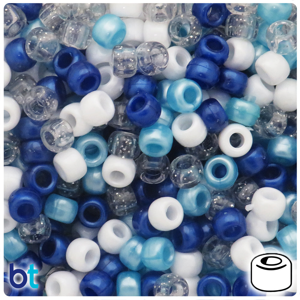Milkyway Multi 9mm Barrel Pony Beads (100pcs)