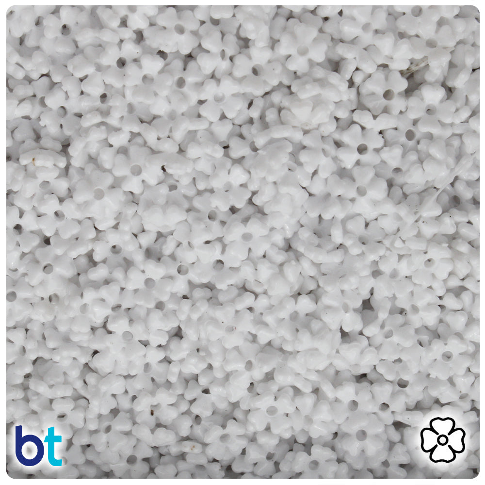 White Opaque 6mm Plastic Baby's Breath Flowers (100pcs)