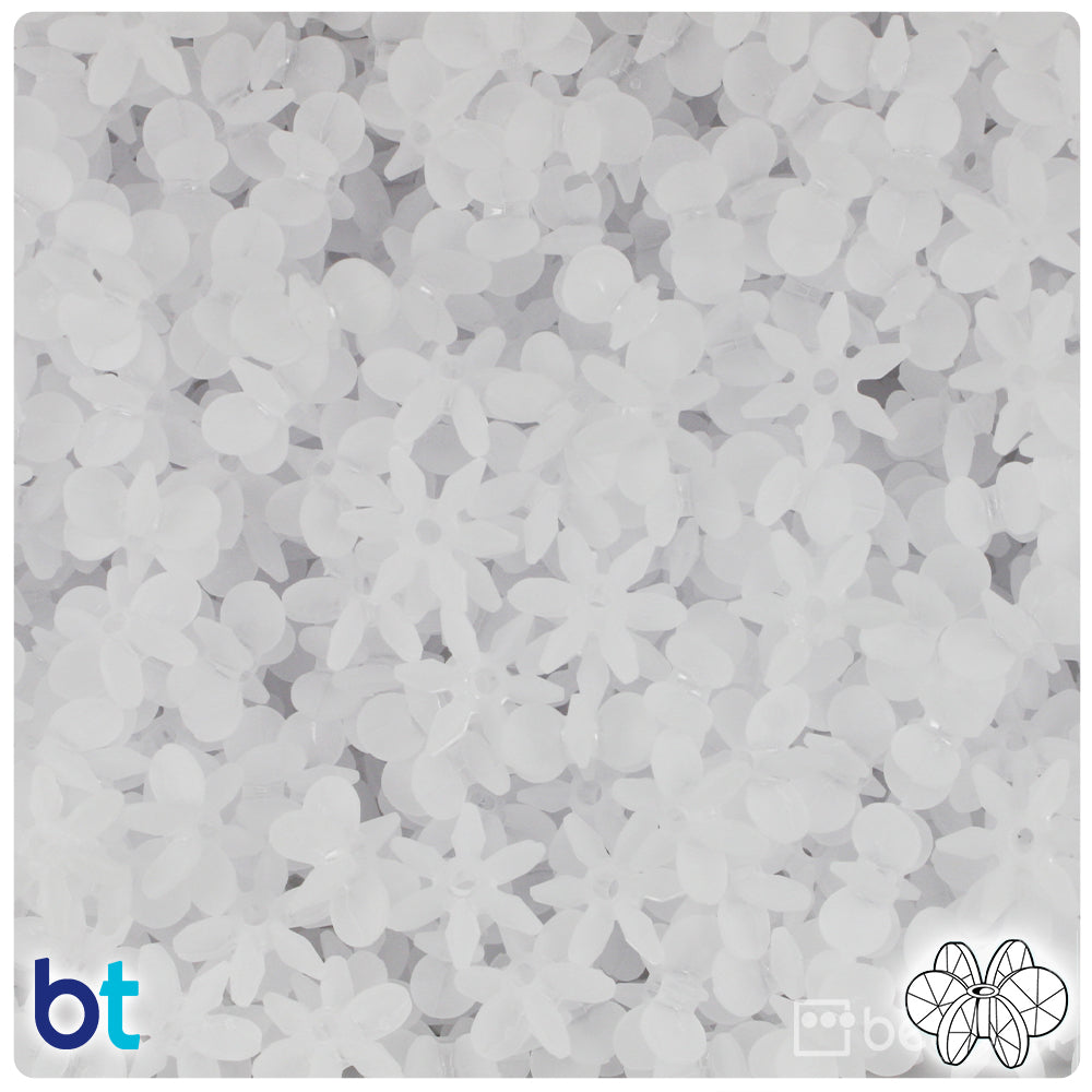 Ice Frosted 12mm SunBurst Plastic Beads (450pcs)