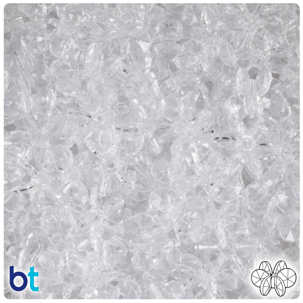 Crystal Transparent 12mm SunBurst Plastic Beads (450pcs)