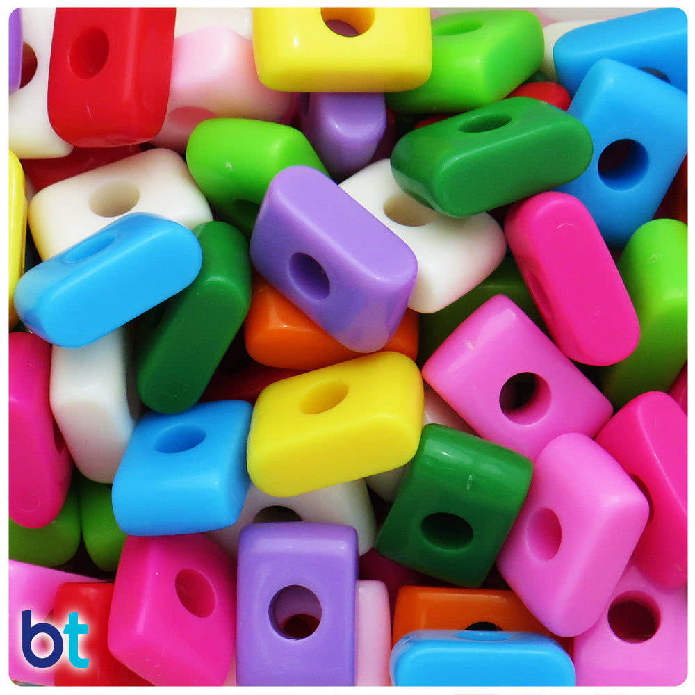 Mixed Opaque Jumbo Alpha Beads - Letter I (10pcs)