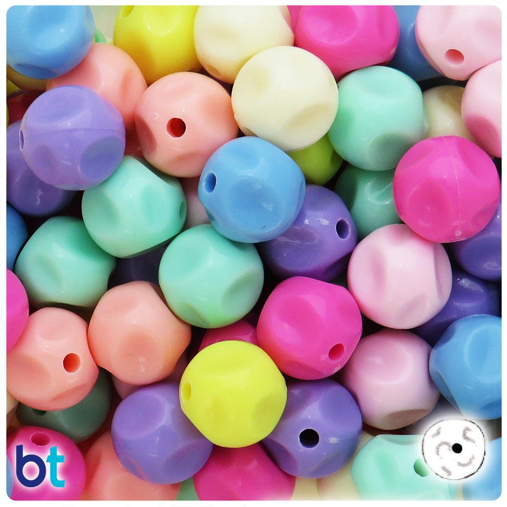 Mixed Opaque 16mm Nugget Plastic Beads (45pcs)