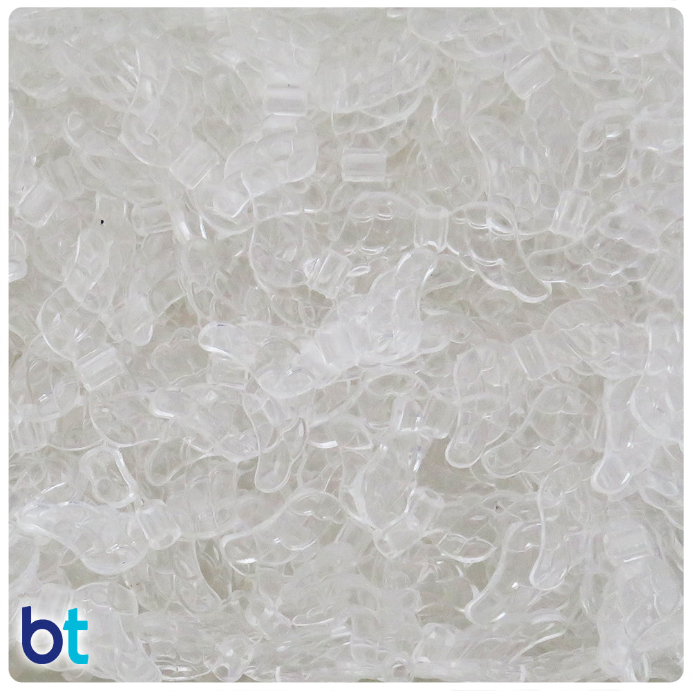 Clear Transparent 29mm Wing Plastic Beads (200pcs)
