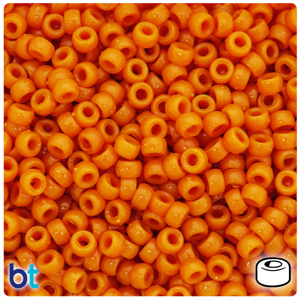 Butternut Opaque 6.5mm Mini Barrel Pony Beads (1000pcs)