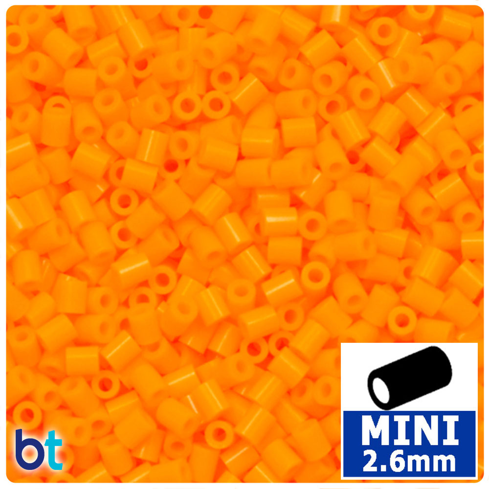 Tangerine 2.6mm Mini Fuse Beads (2000pcs)