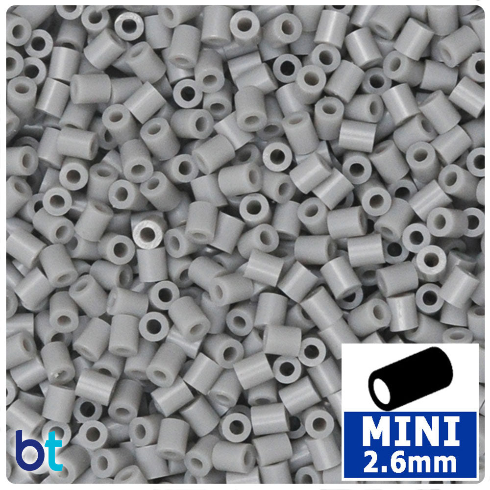 Grey 2.6mm Mini Fuse Beads (2000pcs)