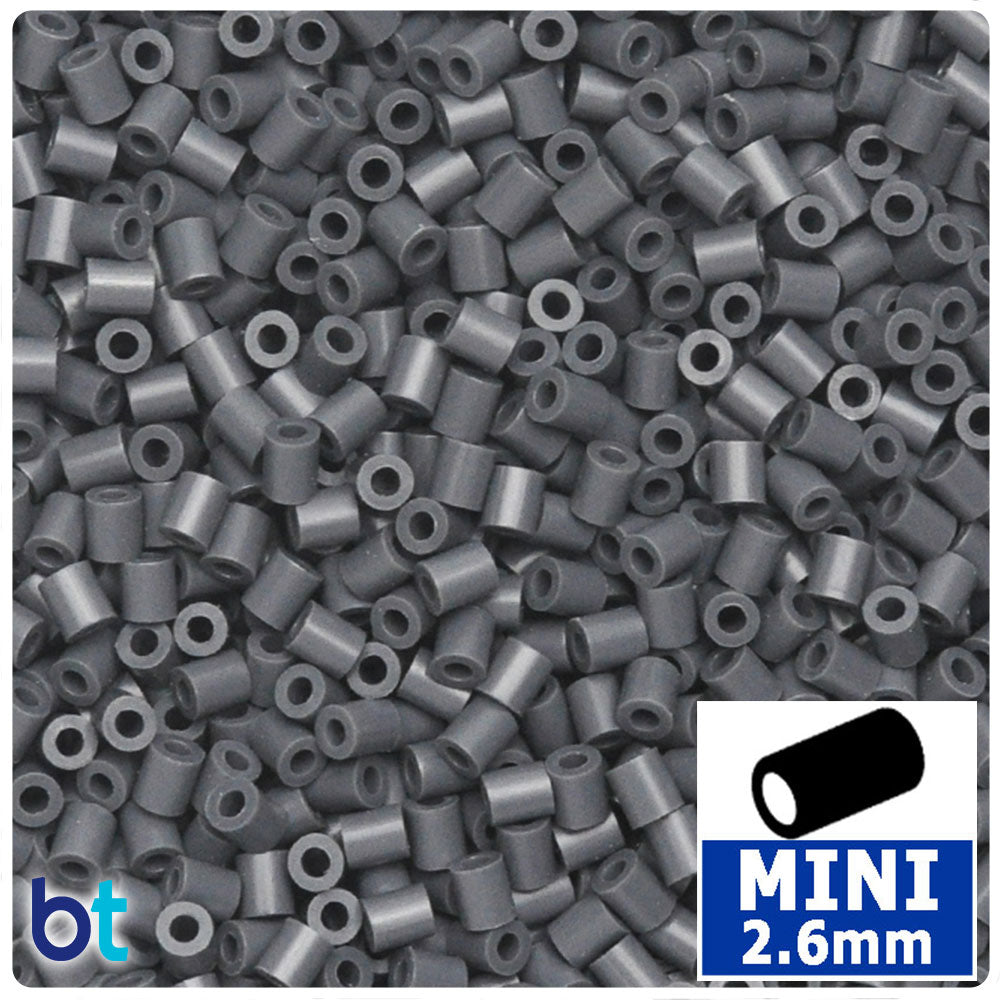Charcoal Grey 2.6mm Mini Fuse Beads (2000pcs)