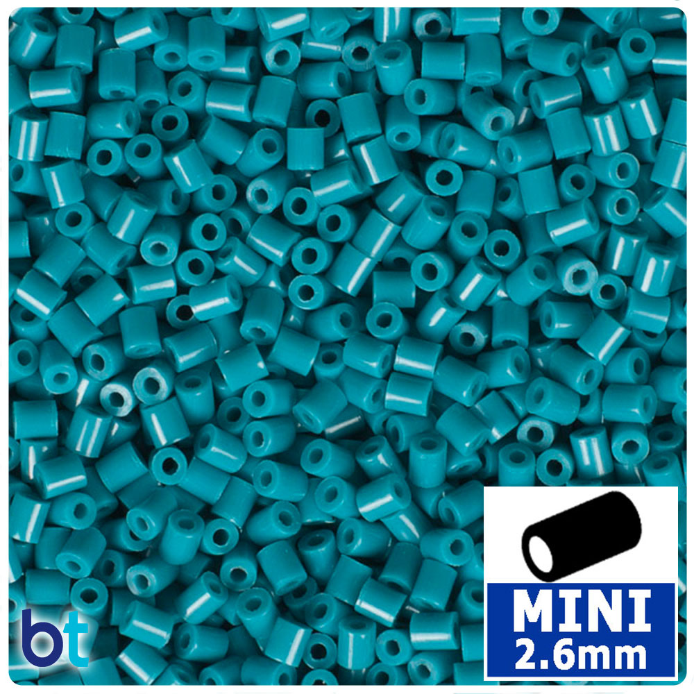 Petrol Blue 2.6mm Mini Fuse Beads (2000pcs)