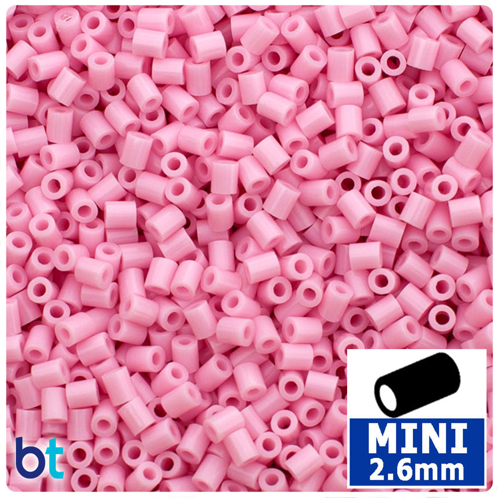 Rosebud Pink 2.6mm Mini Fuse Beads (2000pcs)