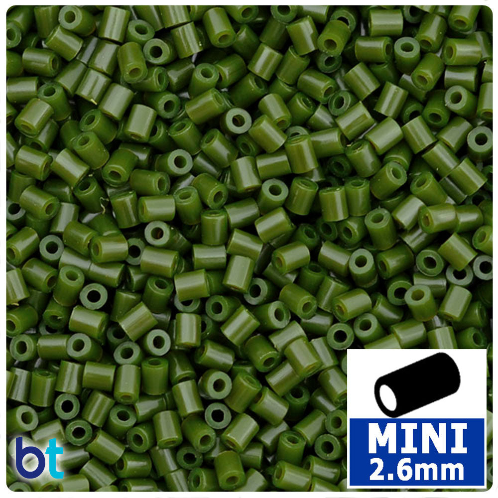 Forest Green 2.6mm Mini Fuse Beads (2000pcs)