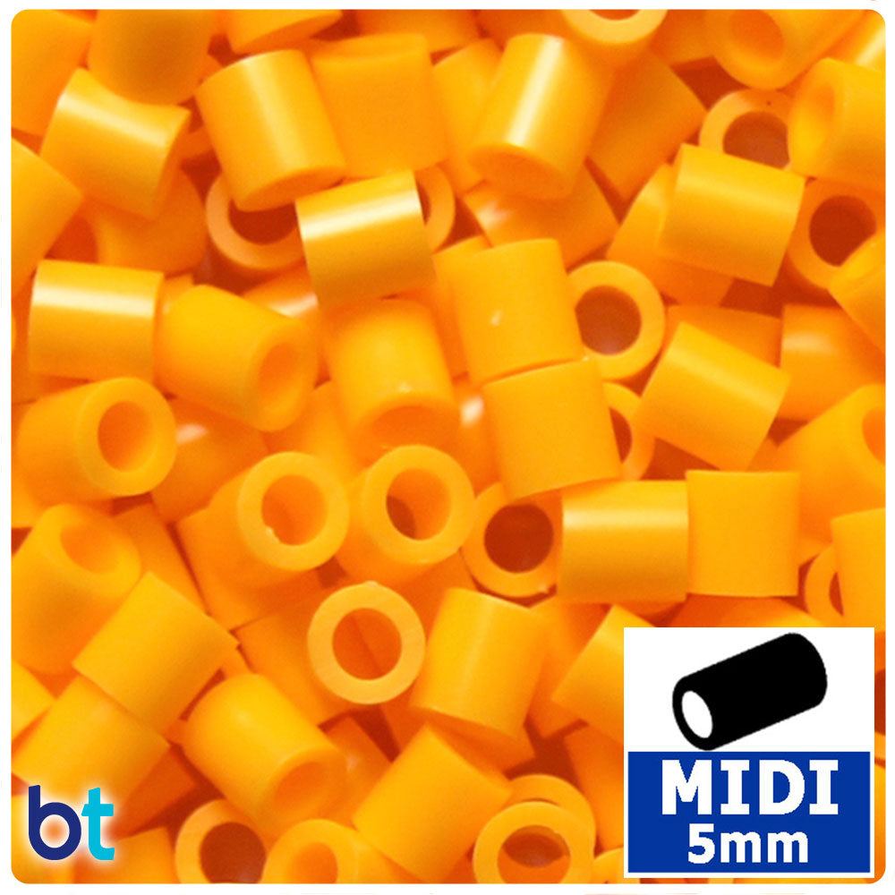 Tangerine 5mm Midi Fuse Beads (1000pcs)
