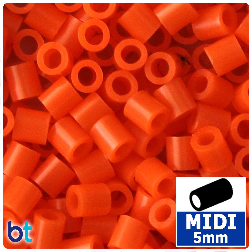 Orange 5mm Midi Fuse Beads (1000pcs)