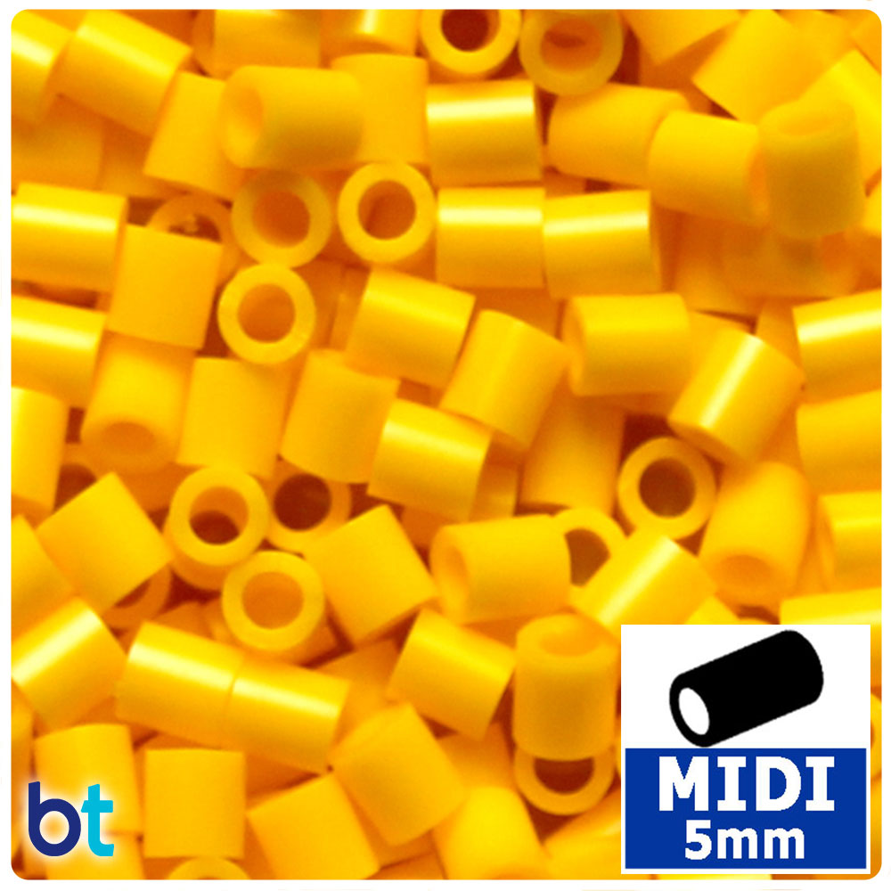 Yellow 5mm Midi Fuse Beads (1000pcs)