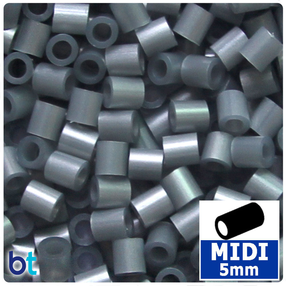 Silver Metallic 5mm Midi Fuse Beads (1000pcs)