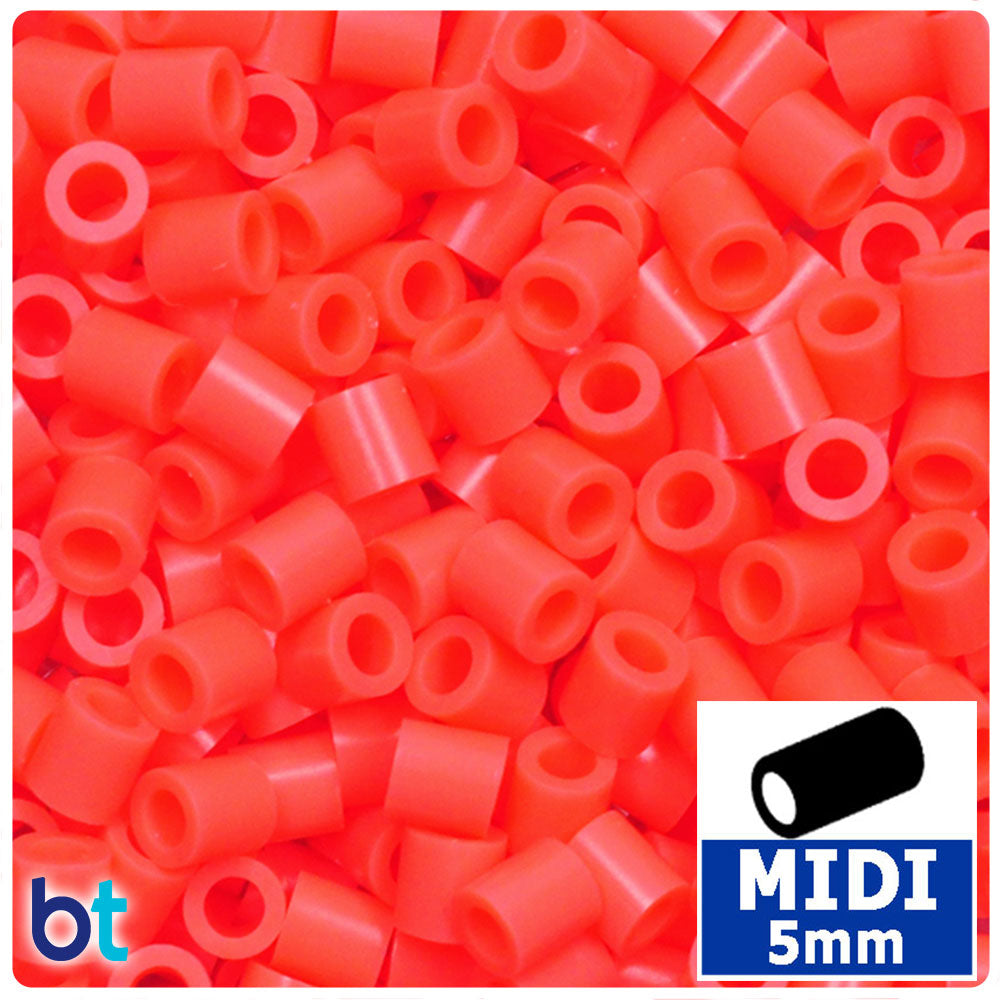 Coral Red 5mm Midi Fuse Beads (1000pcs)