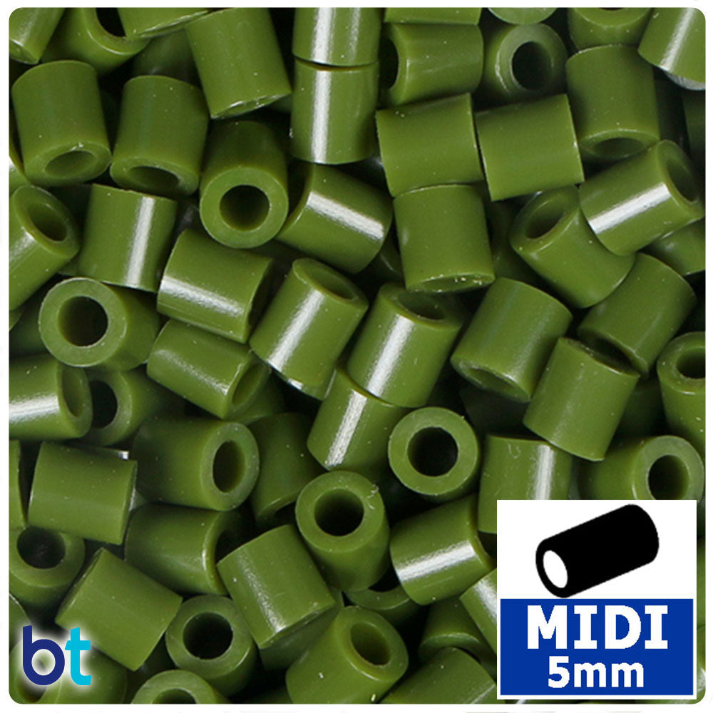 Pinetree Green 5mm Midi Fuse Beads (1000pcs)