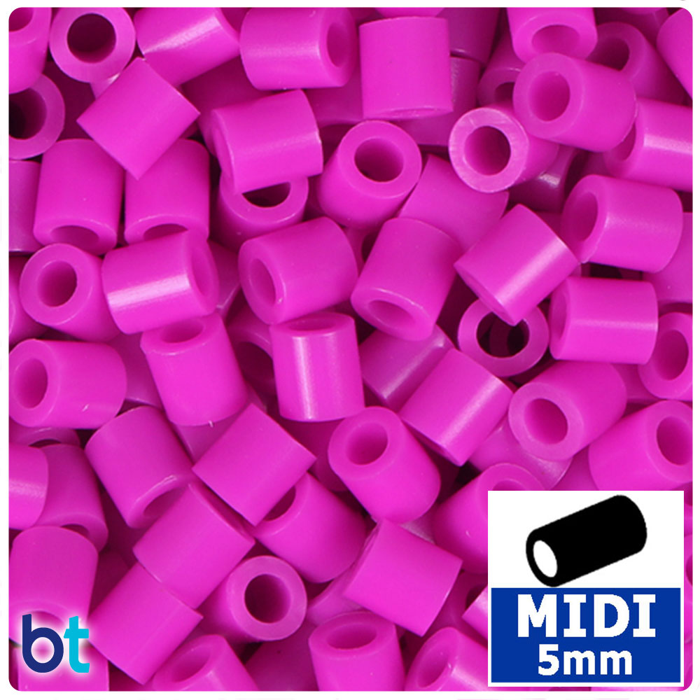 Pink Plum 5mm Midi Fuse Beads (1000pcs)