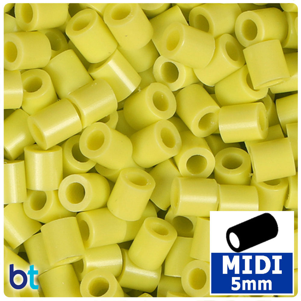 Pale Yellow 5mm Midi Fuse Beads (1000pcs)