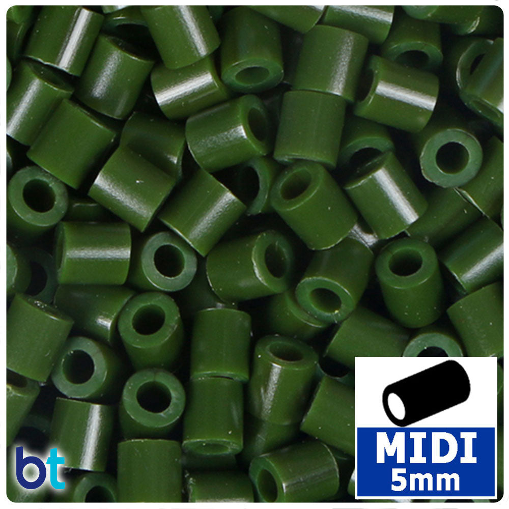 Forest Green 5mm Midi Fuse Beads (1000pcs)