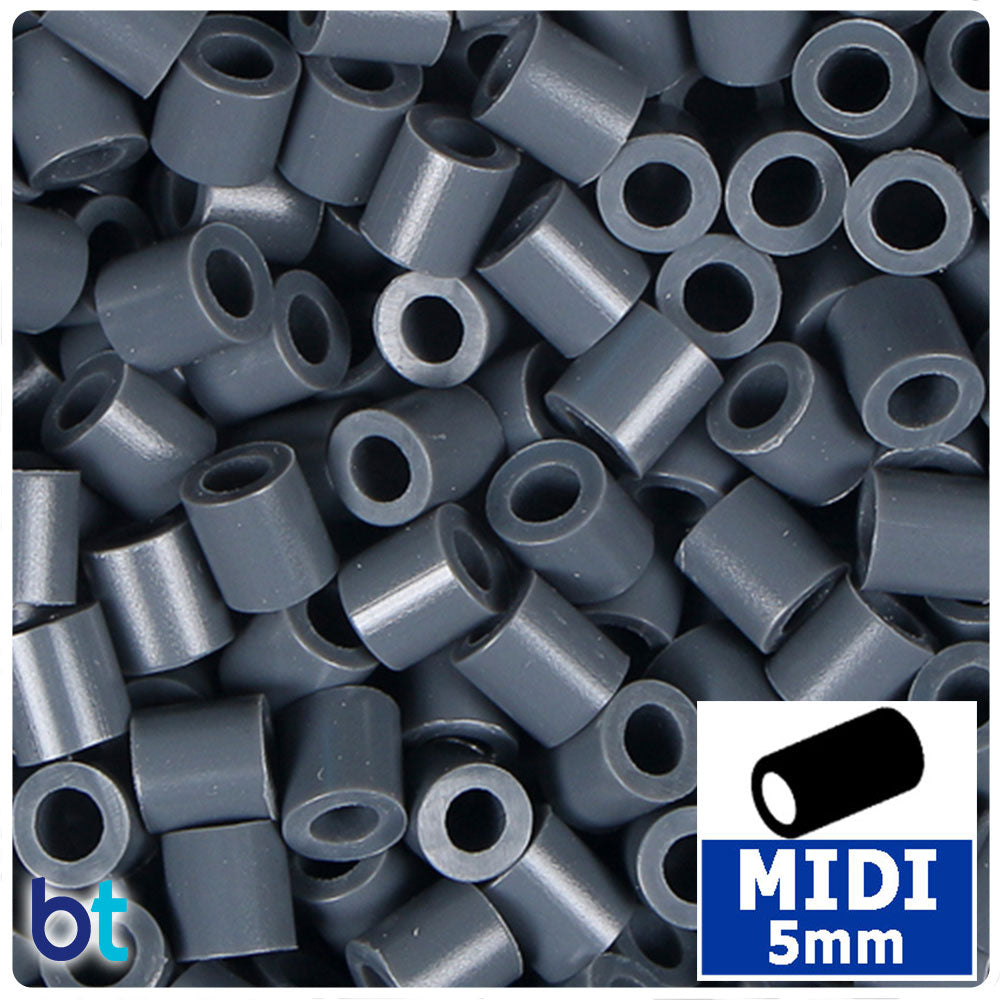 Steel Grey 5mm Midi Fuse Beads (1000pcs)