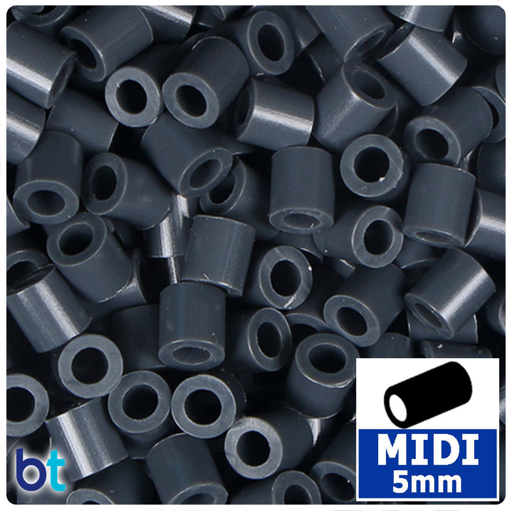 Iron Grey 5mm Midi Fuse Beads (1000pcs)