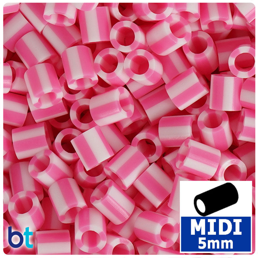 Dragonfruit Stripe 5mm Midi Fuse Beads (1000pcs)