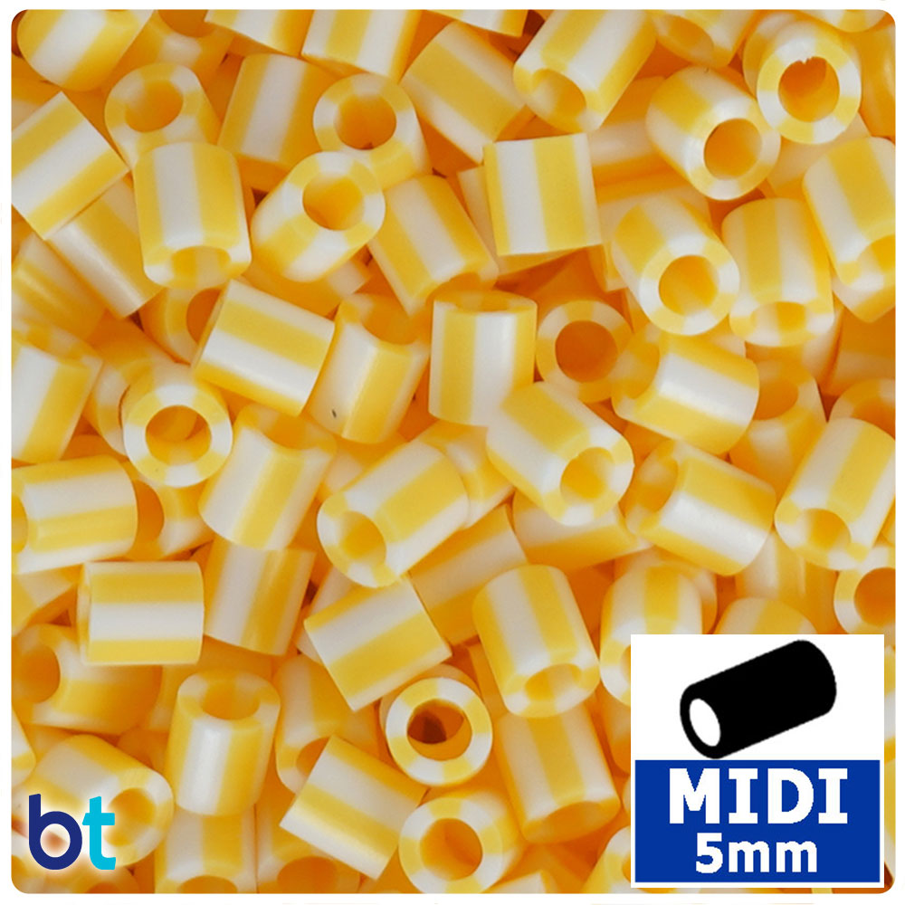 Lemon Stripe 5mm Midi Fuse Beads (1000pcs)