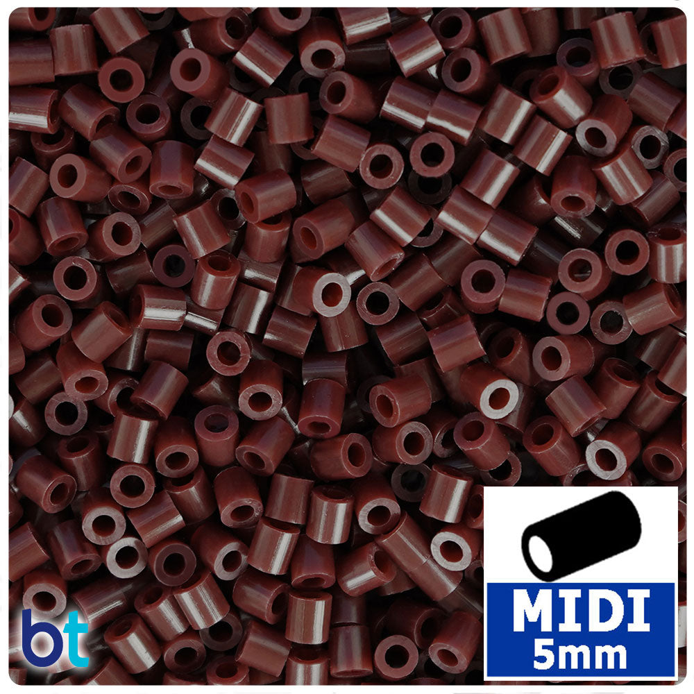 Chocolate 5mm Midi Fuse Beads (1000pcs)