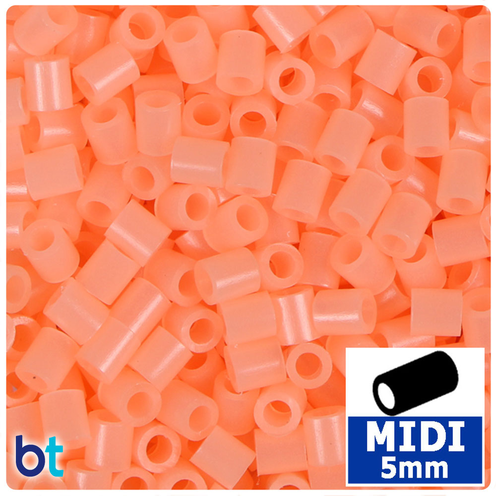 Orange Glow 5mm Midi Fuse Beads (1000pcs)