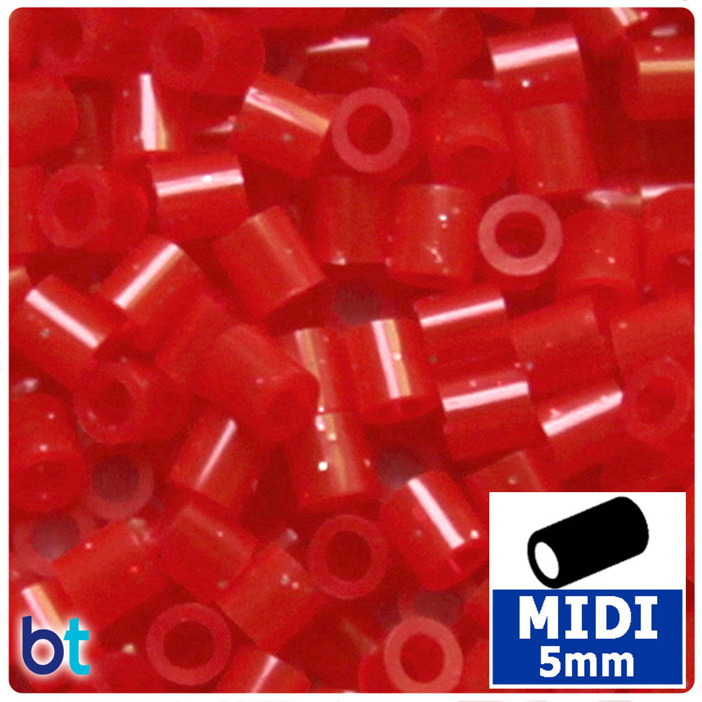 Red Glitter 5mm Midi Fuse Beads (1000pcs)
