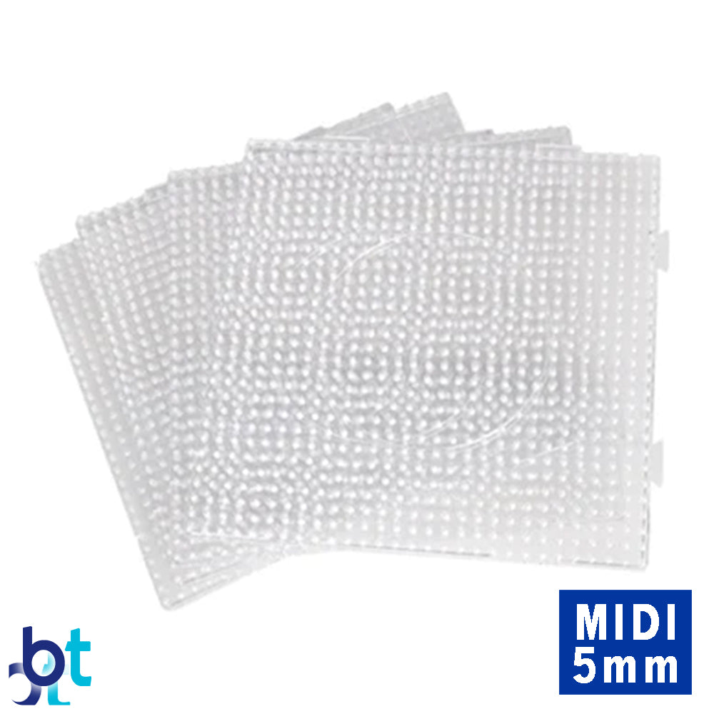 Large Clear Pegboard for Midi Fuse Beads (4pcs)