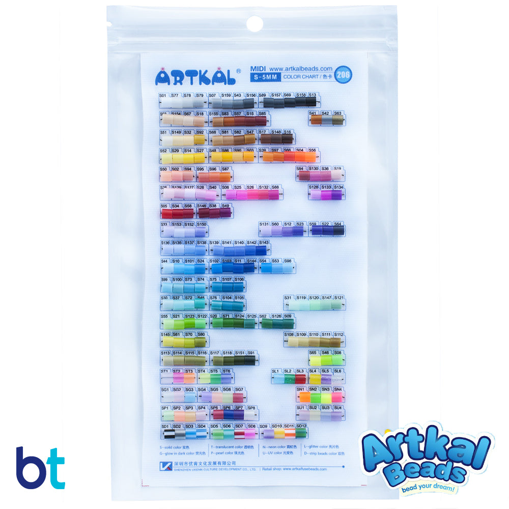 Artkal Midi Fuse Bead Sample Card