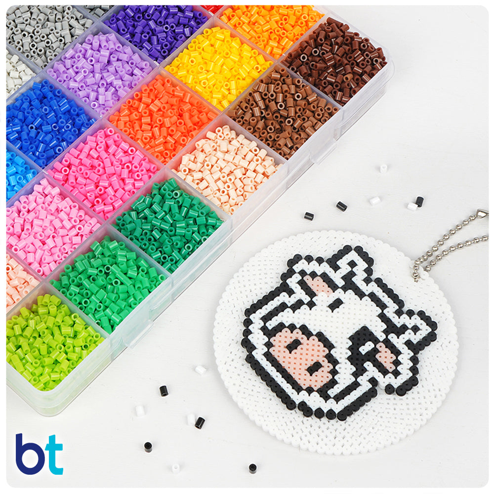 24 Colors Mini Fuse Beads Box (12,000 Beads)