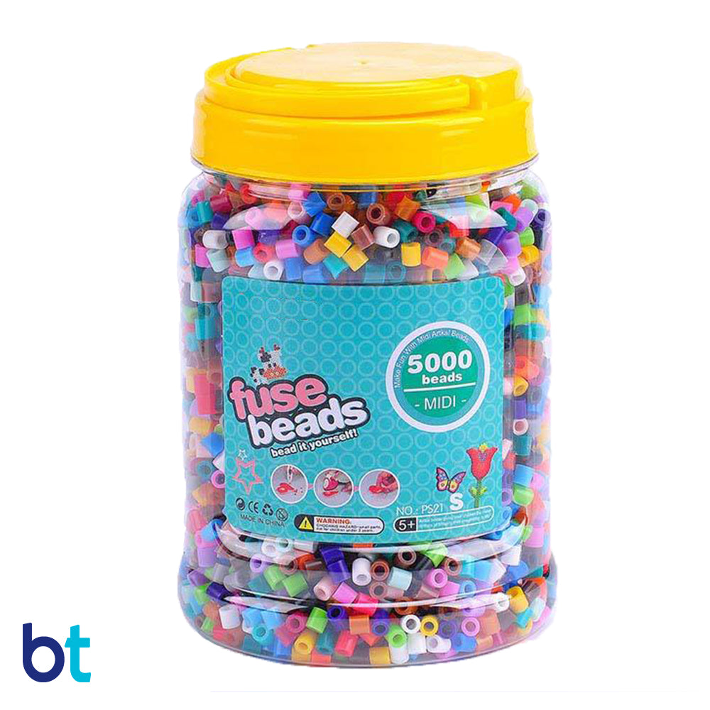 20 Mixed Colors Midi Fuse Bead Jar (5,000 Beads)