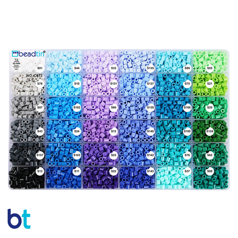 72 Colors Midi Fuse Beads Box (22,000 Beads)