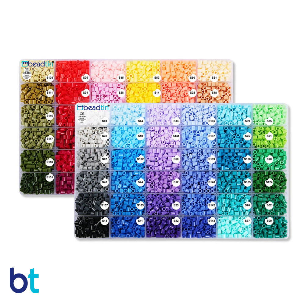 72 Colors Midi Fuse Beads Box (22,000 Beads)
