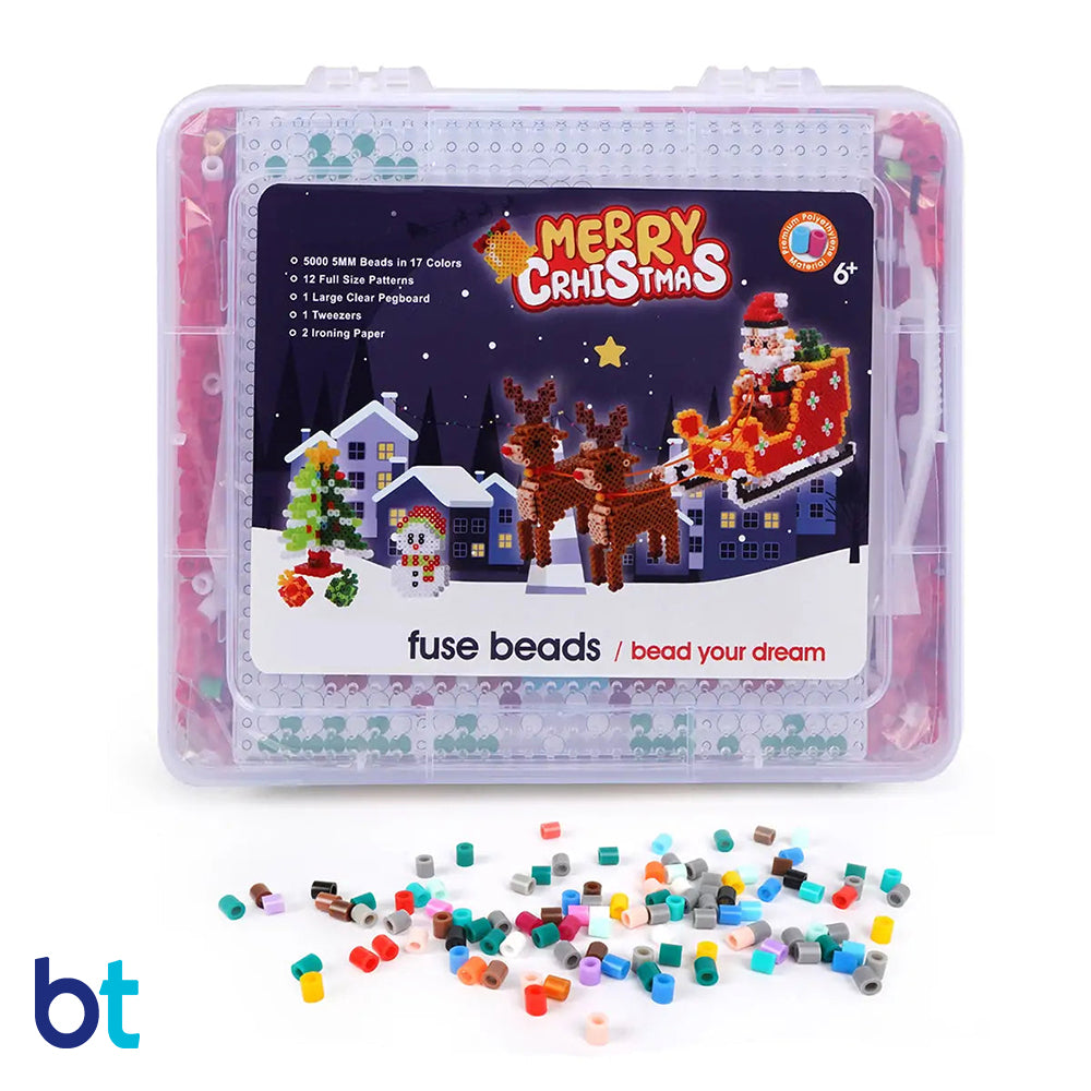 Christmas Theme 3D Midi Fuse Bead Kit (5000 Beads)