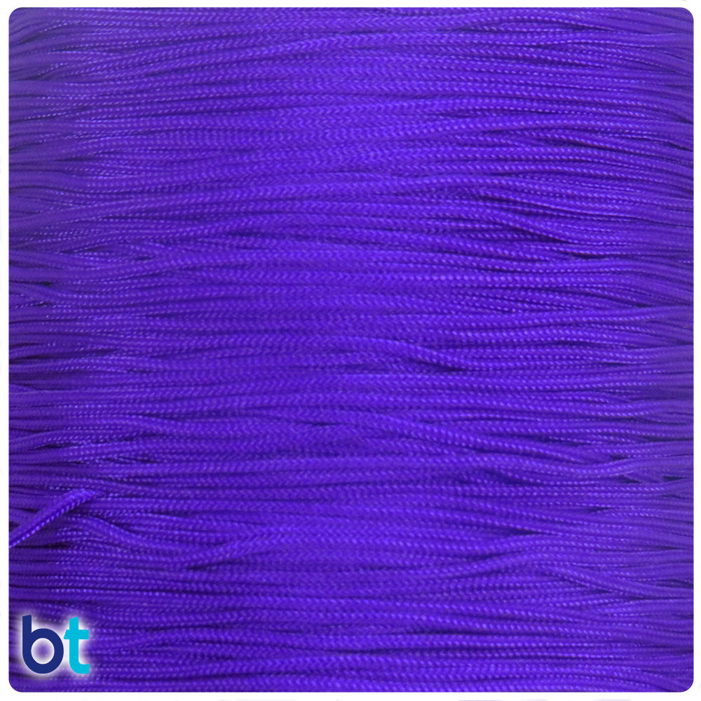 Dark Purple 0.8mm Braided Nylon Beading Cord (100yds)