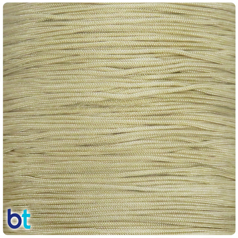 Ivory 0.8mm Braided Nylon Beading Cord (100yds)